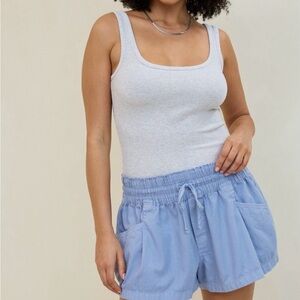 Aerie High Waist Blue Shorts